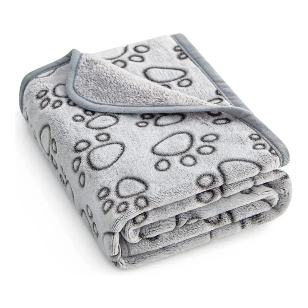 Fuzzy Comfort Dog Blanket; Ultra-Soft and Cozy for Your Pet’s Ultimate Warmth and Serenity Quake Grey