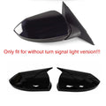 For Hyundai Elantra 2021-2025 Car Sticker Rearview Side Mirror Cover Wing Cap Exterior Case Trim Accessories Vehicle Decoration Quake No Light Black