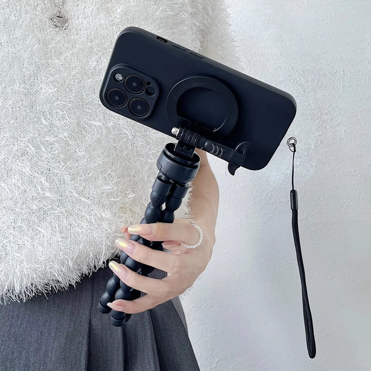For Magsafe Magnetic Tripods For Mobile Phone Tripod Smartphone Monopod Universal Stand Octopus Mini Tripod For Phone Holder Quake