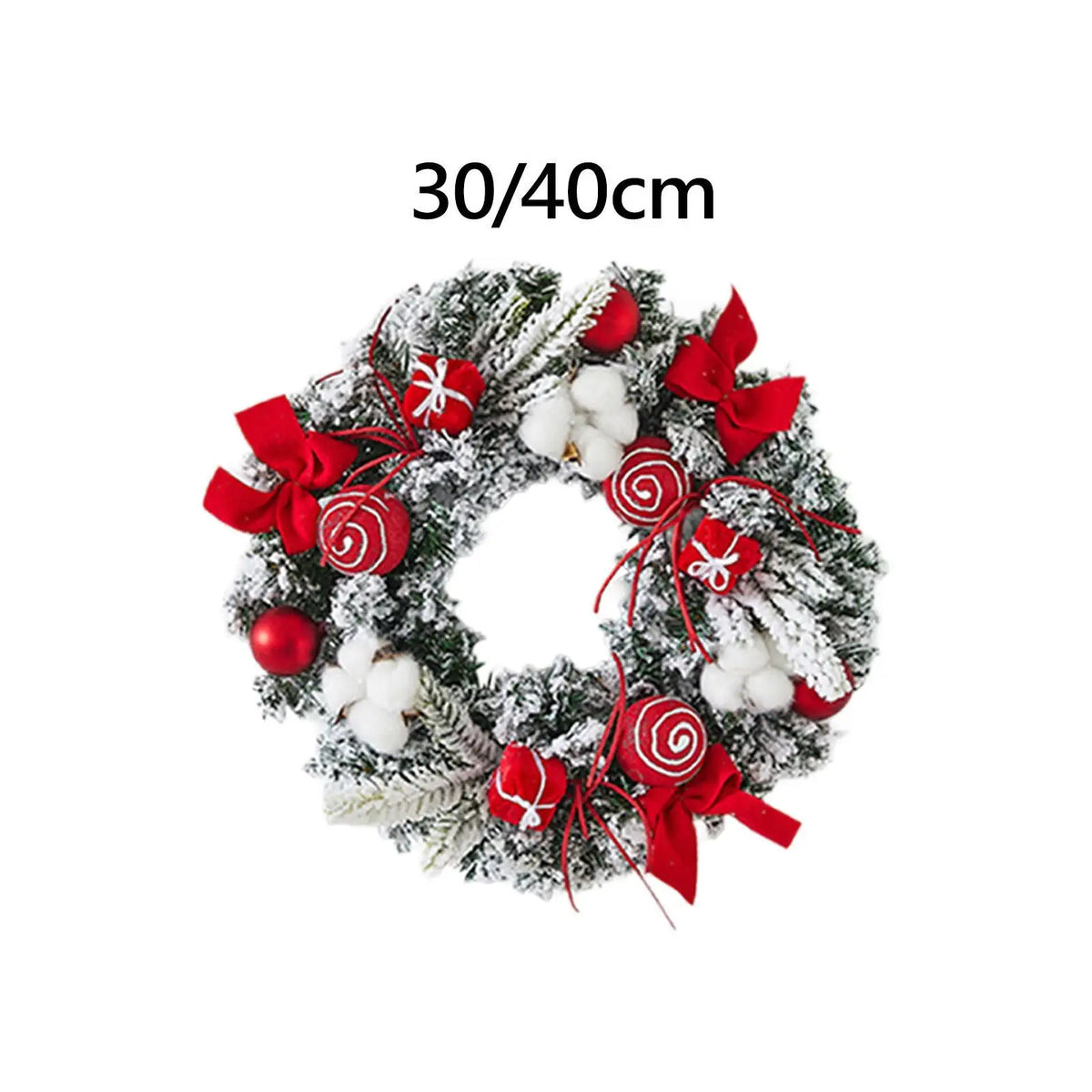 Christmas Wreath Decorations Backdrop Christmas Tree Hanging Porch Holiday Outside Indoors Office Party Christmas Door Wreaths Quake