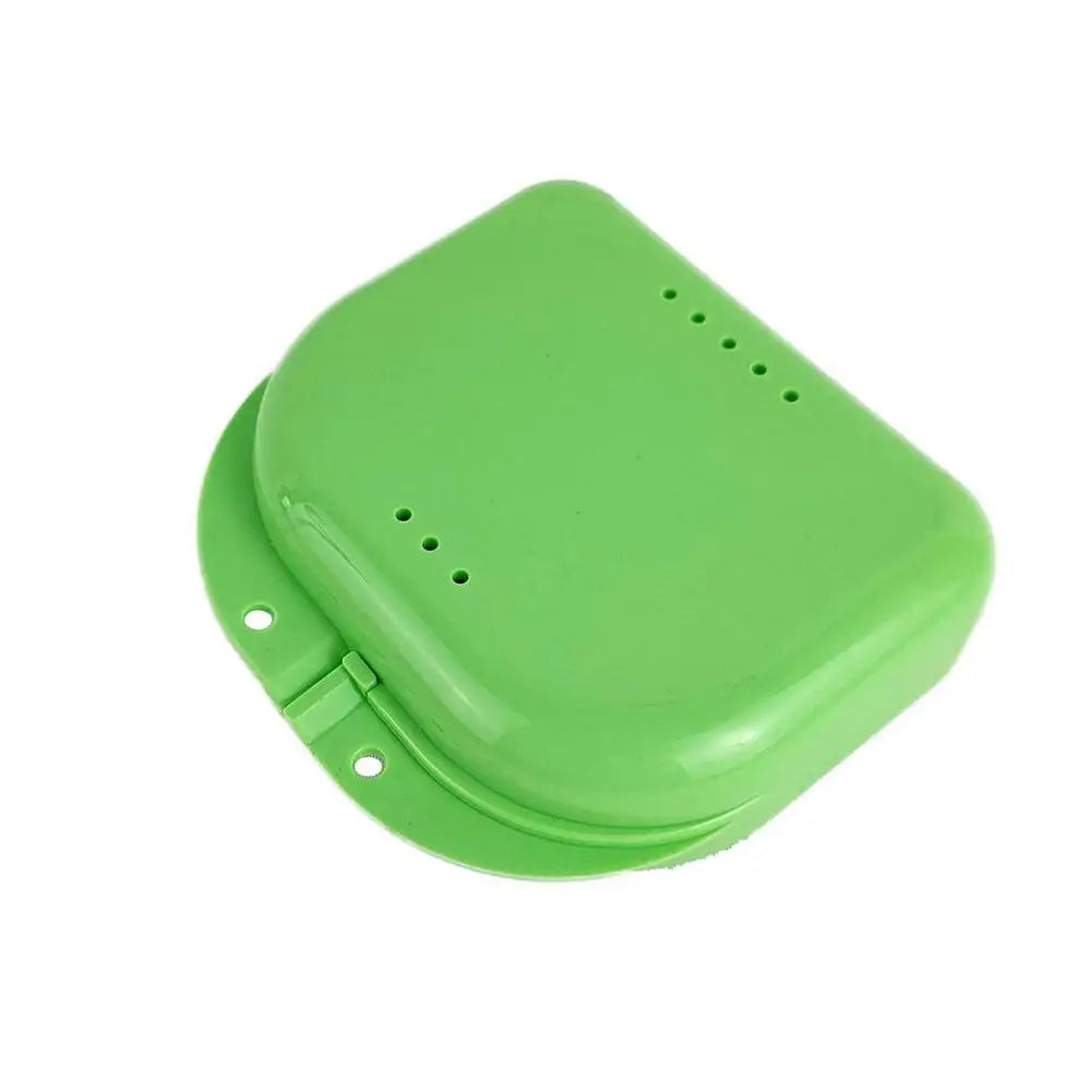 Denture Box Denture Tray Box Orthodontic Braces Protective Cover Ventilation Hole Denture Box Quake C