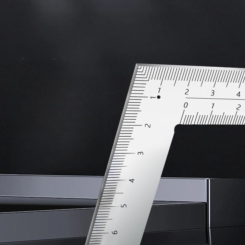 Professional Multifunctional 90 Degree L Square Ruler Precision Measuring Tool for Student Drafting Drawing Designing Quake