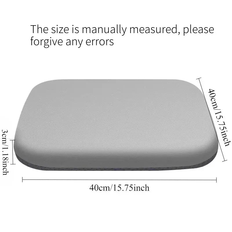 Ultra Thick Soft Foam Seat Cushion Office Chair Pad Car Seat Support Lumbar Pain Relief Long Sitting Comfort Quake Ash