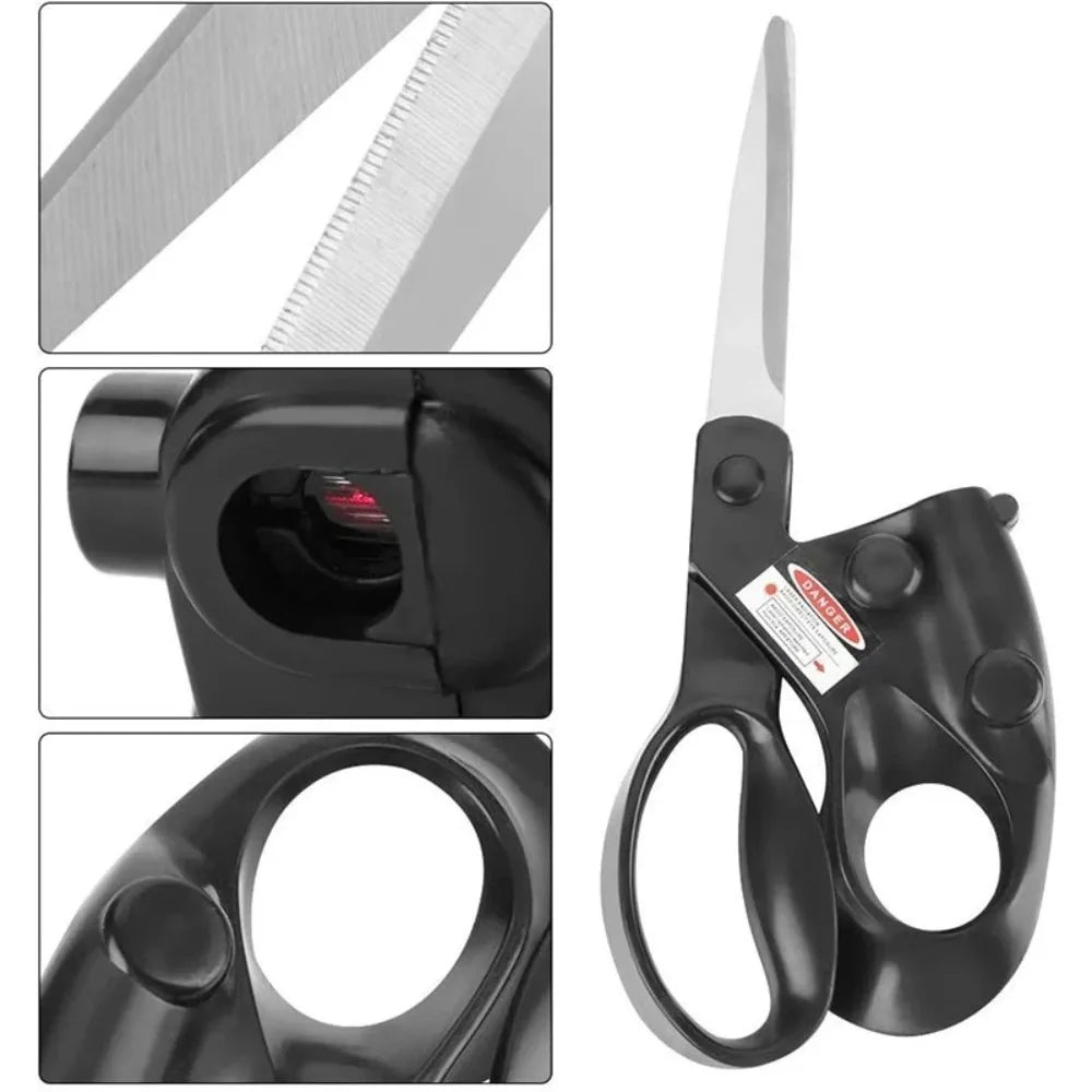 Professional Laser Guided Scissors Precision Cutting Cut Straight Infrared Laser Scissor Stainless Steel Fast Scissor Shear Quake