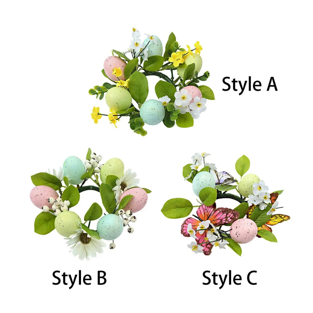Small Christmas Candle Wreath Home Furnishing Xmas Gift Creative Artificial Centerpiece for Indoor Wedding Party Farmhouse Decor Quake