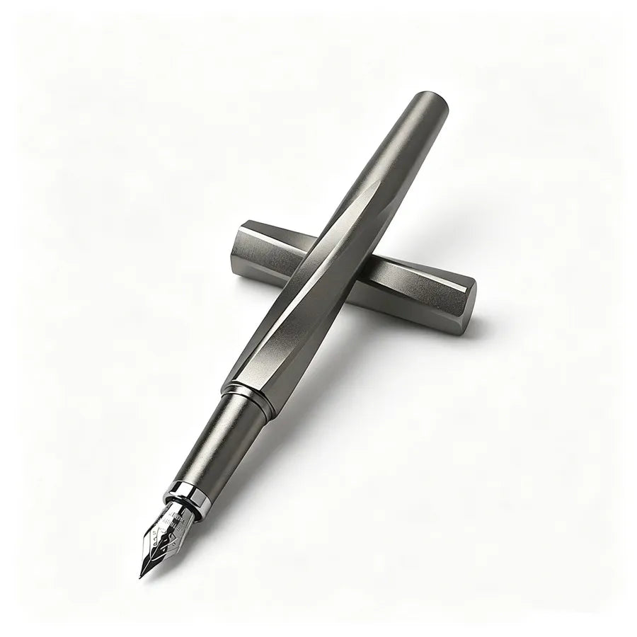 Twisted Texture Magnetic Cap Fountain Pen Full Metal Smooth Writing Office Business Student Calligraphy Stationery Gift Ink Pen Quake