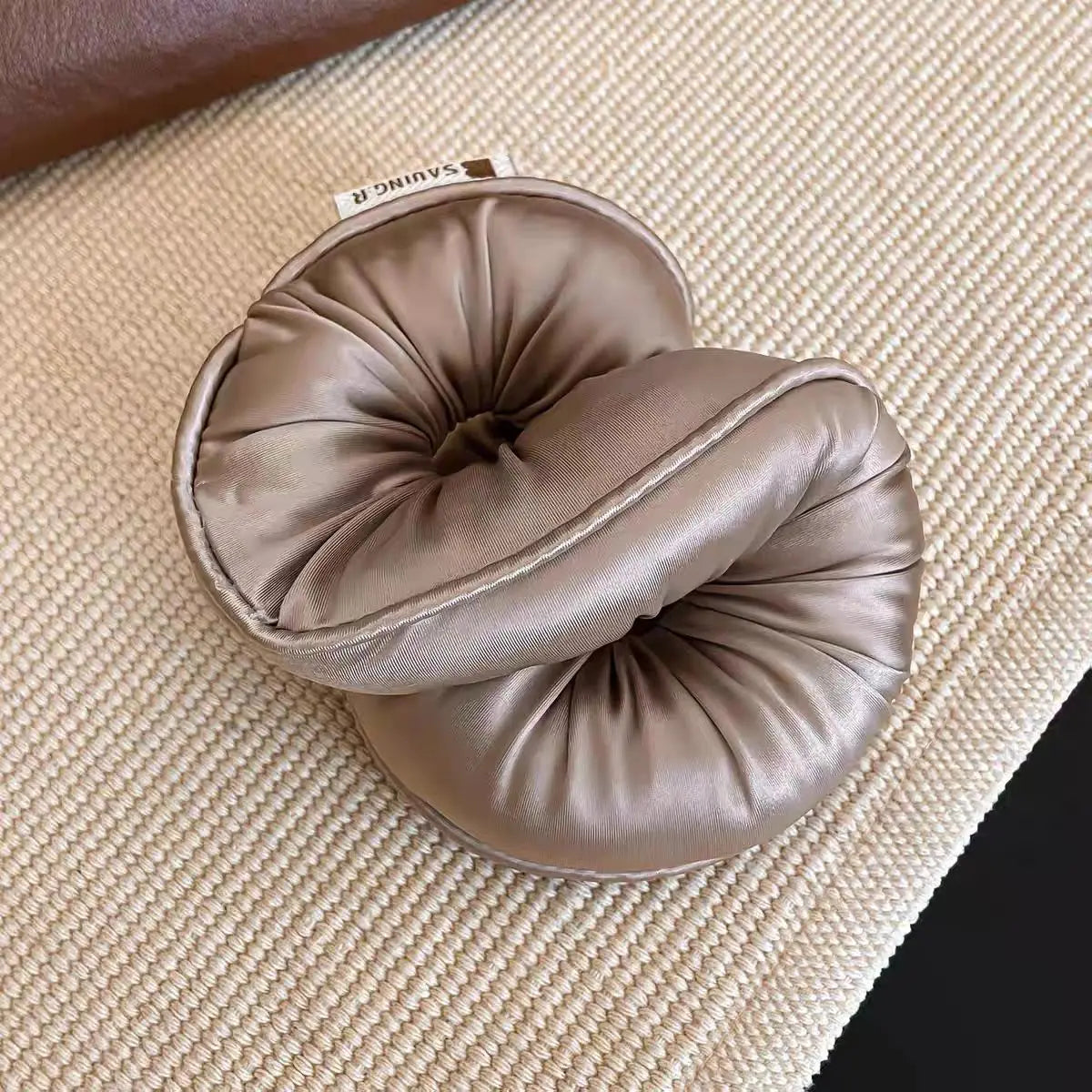 Soft Sleeping Elastic Hair Scrunchies Ponytail Holder for Women Hair Accessories Girls Soft Solid Satin Filled Cotton Big Bands Quake ds pink