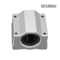 SCS8UU SCS10UU SCS12UU Linear Ball Bearing CNC Router Aluminium Slide Bushing Block SCS16UU SCS20UU Lightweight Guild Rail Shaft Quake SCS20UU