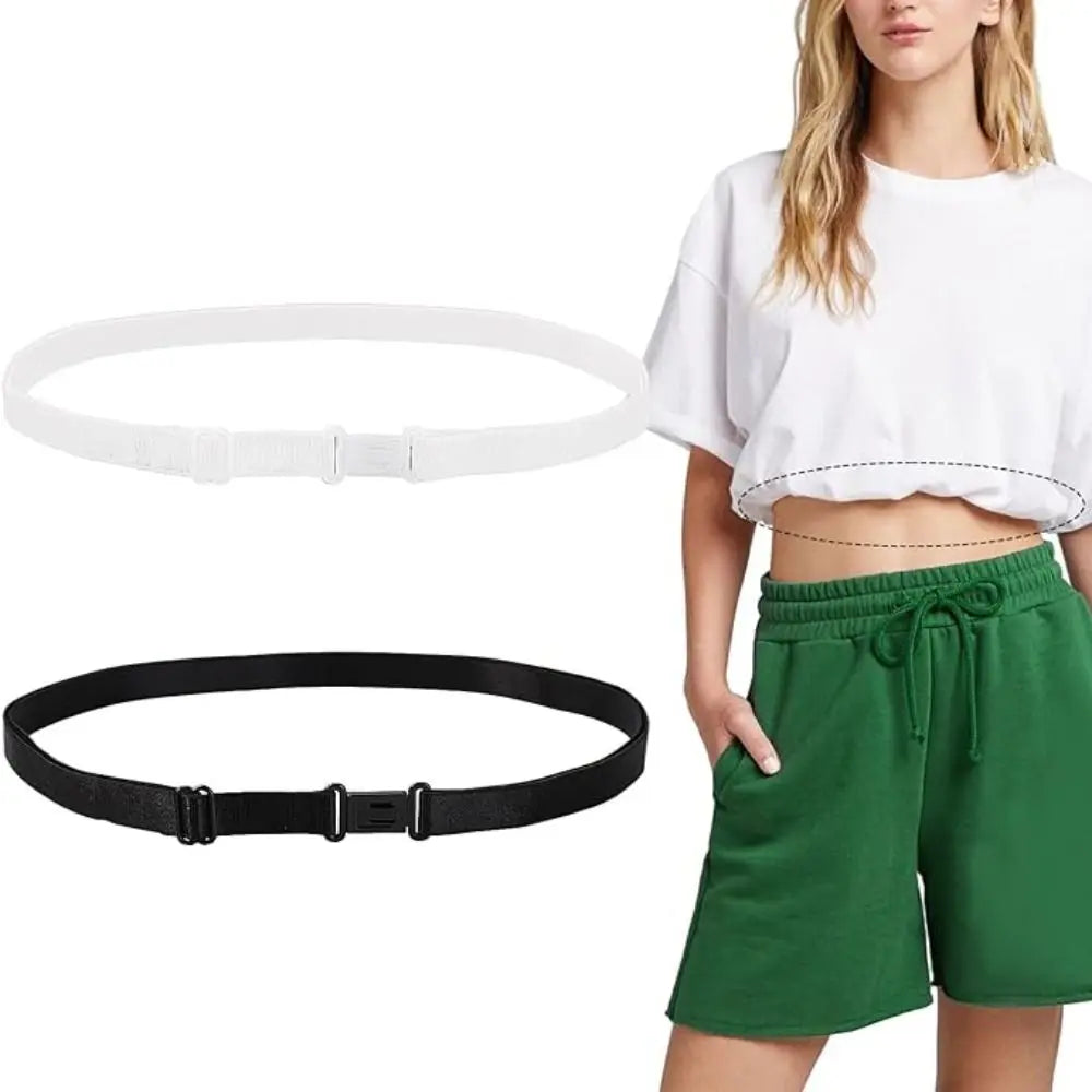 Highly Elasticity Crop Adjustable Band Adjustable Durable Crop Tool for Shirt Crop Band for Tucking Shirts Quake