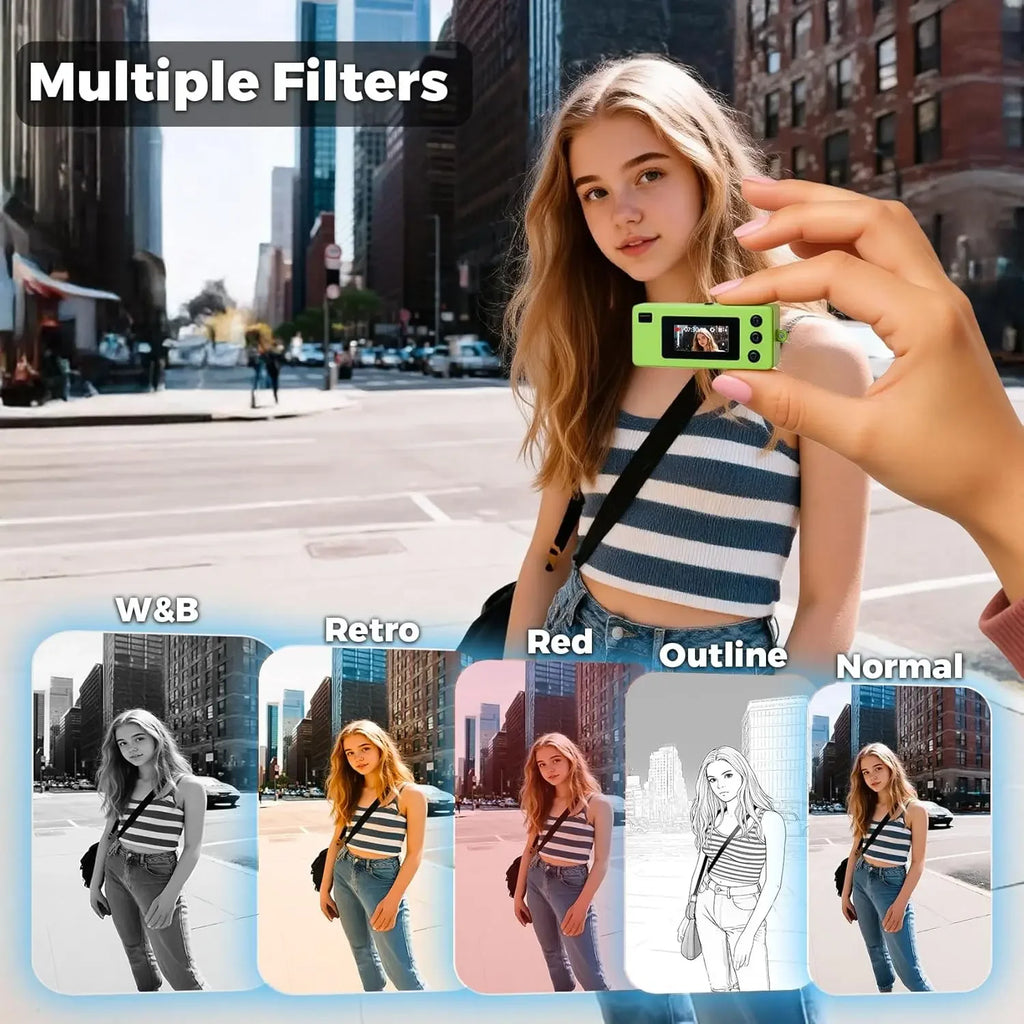 G6 Retro Mini Keychain Thumb Camera 1080P HD Recorder Built-in Flash Auto Focus 130 Wide Angle Lens LCD Screen Portable Camera Quake