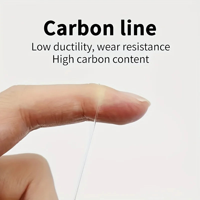 12Pcs 100% Fluorocarbon Fishing Line with Double Ring Buckle and Quick Lock Pressure, Very High-Quality Fishing Line Quake