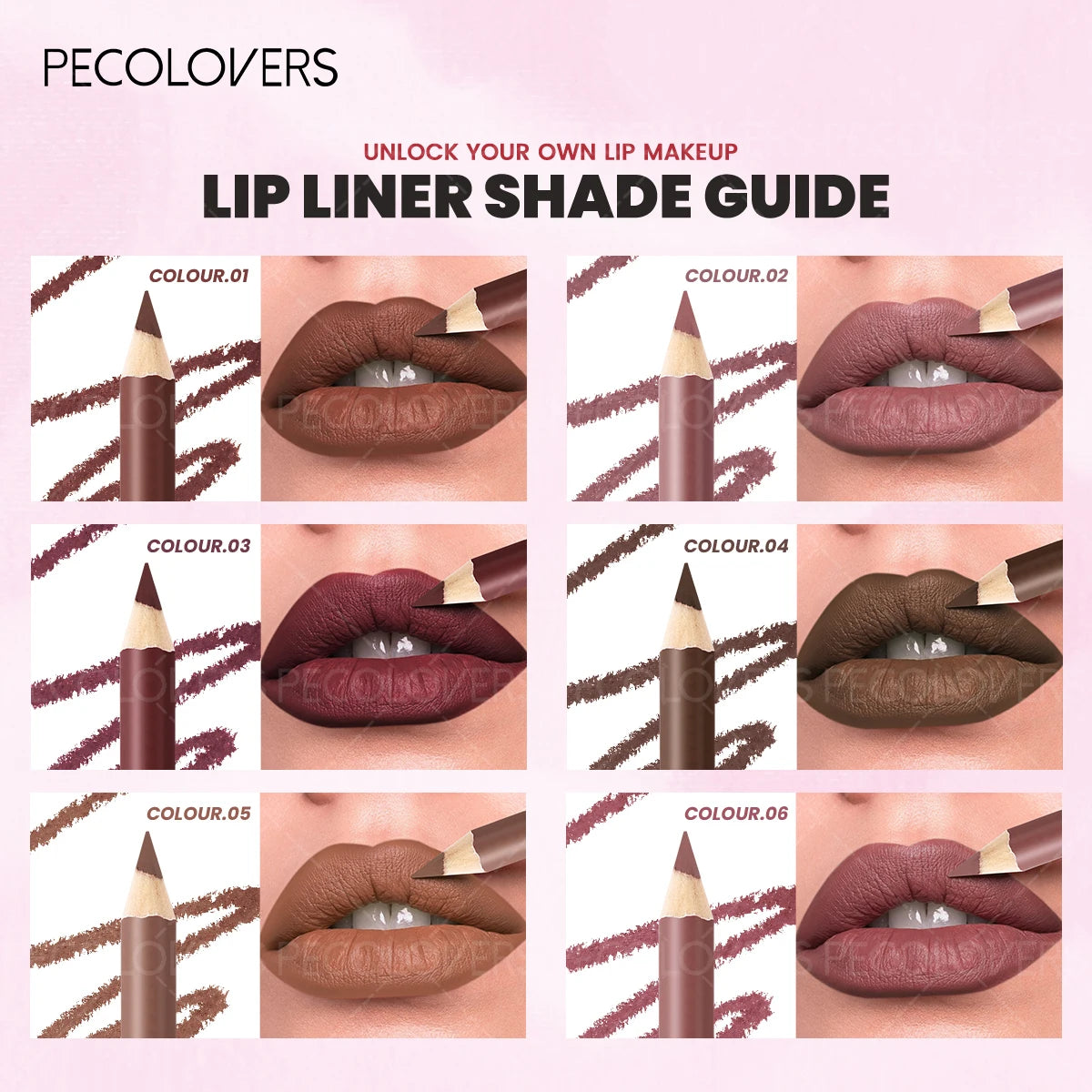 1 Pcs Matte Lip Liner Pencil, Multiple Red Brown Tones Lipstick Pen, Define Lip Lines, Smooth To Slide, Perfect Birthday Gifts Quake