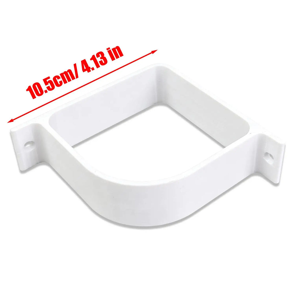 5/1PCS Wall Mounted Corner Tool Storage Rack Heavy Duty Space Saving Tool Storage Bracket Plastic Pole Organizer Rack for Garden Quake WHITE 1PC