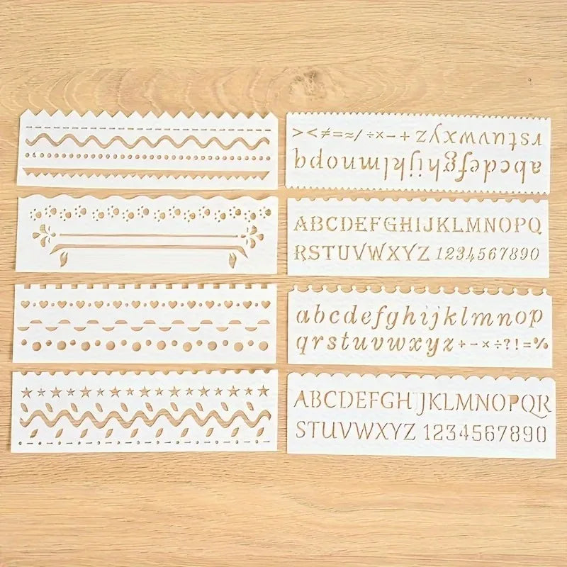 1 Set of Painting Templates DIY Layered Templates Painting Scrapbook Coloring Embossing Album Decoration Cards Quake