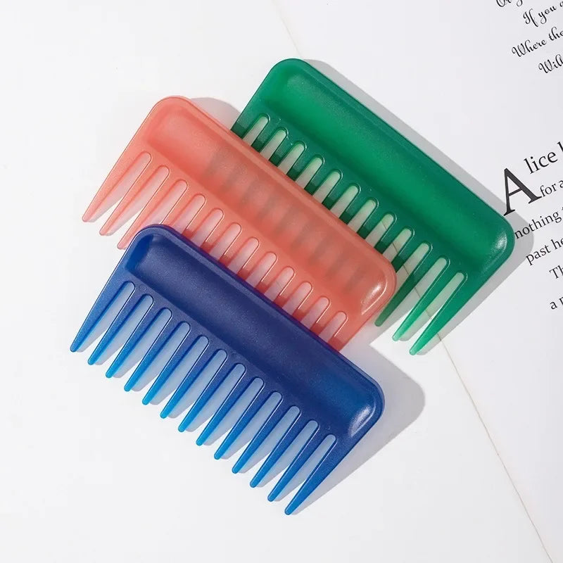 Plastic Wide Teeth Hair Combs Anti-static Massage Hair Brush Hairdressing Colorful Hairdress Salon Styling Traveling Accessories Quake
