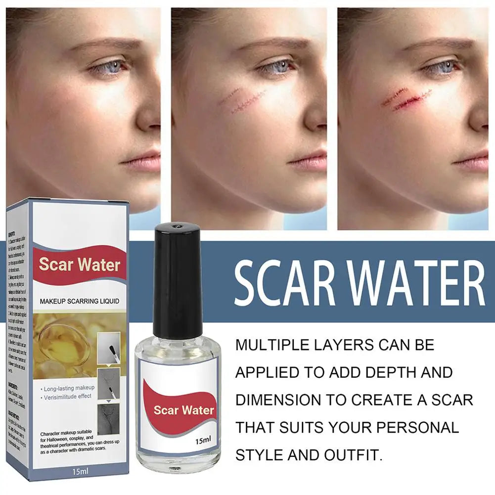 Makeup Scarring Liquid, Scarring Liquid Special Effect Make Up, Liquid Scar Makeup Cosmetic Special Effects Liquid For Halloween Quake