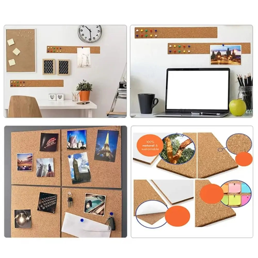 1m Self-Adhesive Cork Roll 2mm Thick Square Cork Pad Cork Board Quake