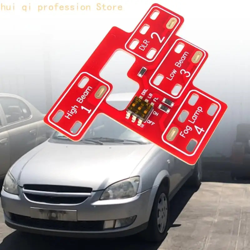 Upgrade Car Headlight Circuit Board Supports Fog Light & Beam Customization Suitable for 03-07 Automotive Vehicles H8WE Quake