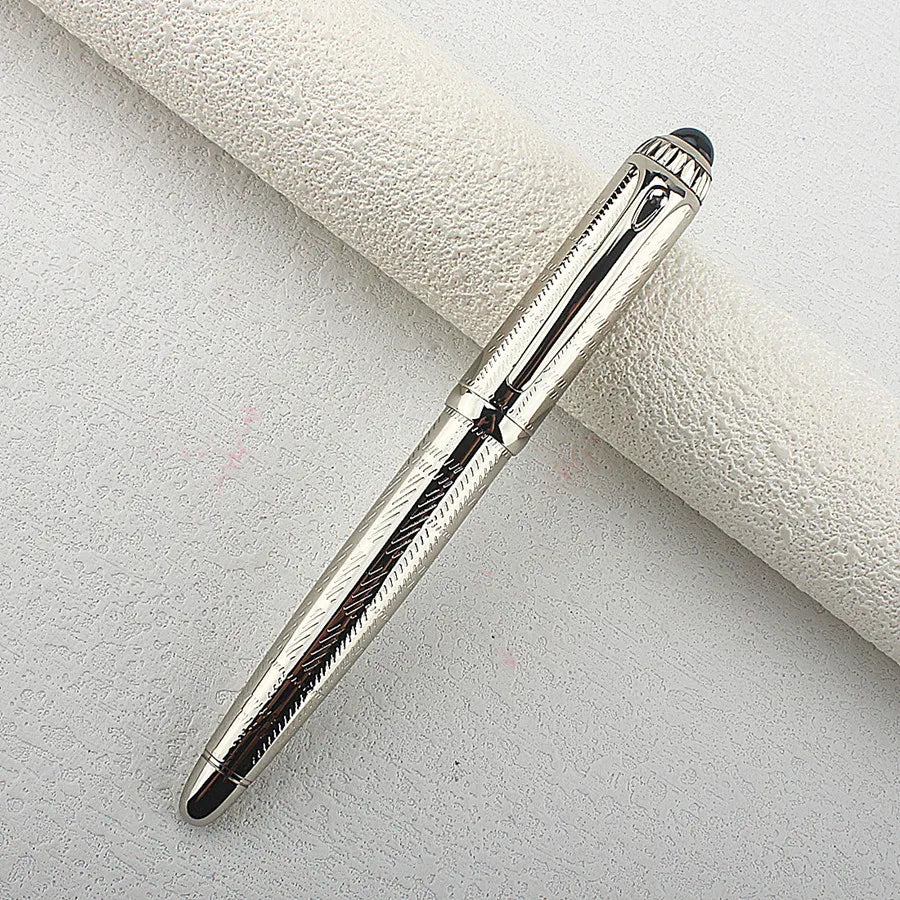 Wholesale Luxury Engraved Metal Ballpoint Pen Business Signature Roller Ball Pen Sleeve For Corporate Gift Quake