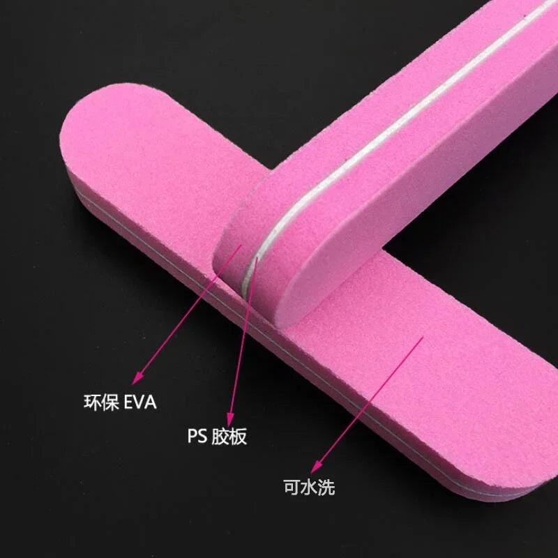 10Pcs Mini Sponge Nail File Buffer Double Side Gentle Buffing Portable Manicure Tool Quake