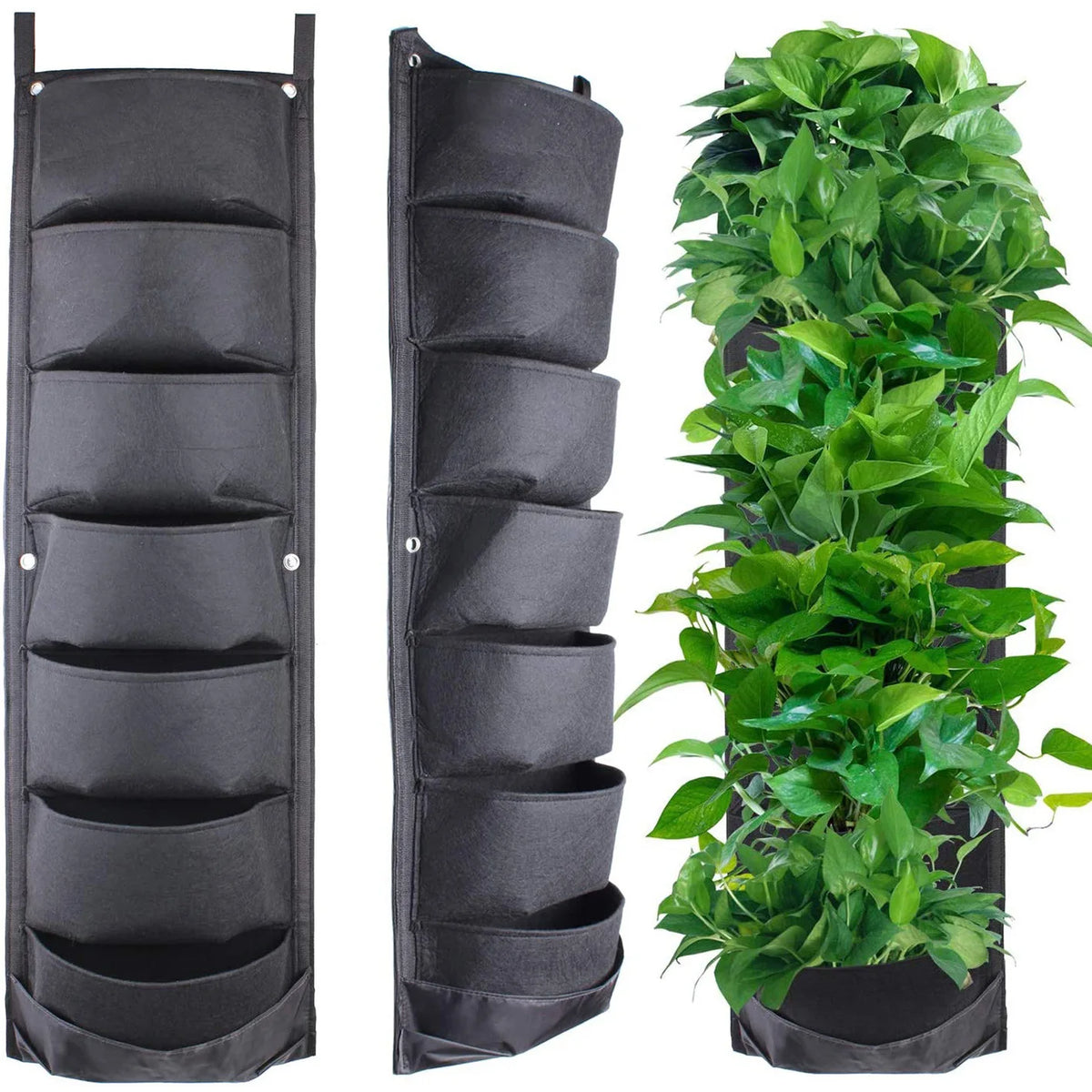 Vertical Felt Bag Planting Bag Greening Plant Wall Cultivation Bag Seedling Bag Plant Wall Hanging Bag Quake