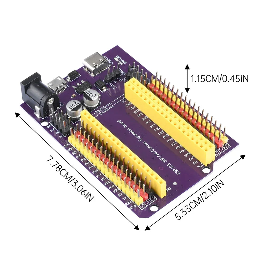 ESP32 ESP32S Universal Expansion Board Module Development Board Backboard Compatible with 38PIN ESP32 Development Board Quake