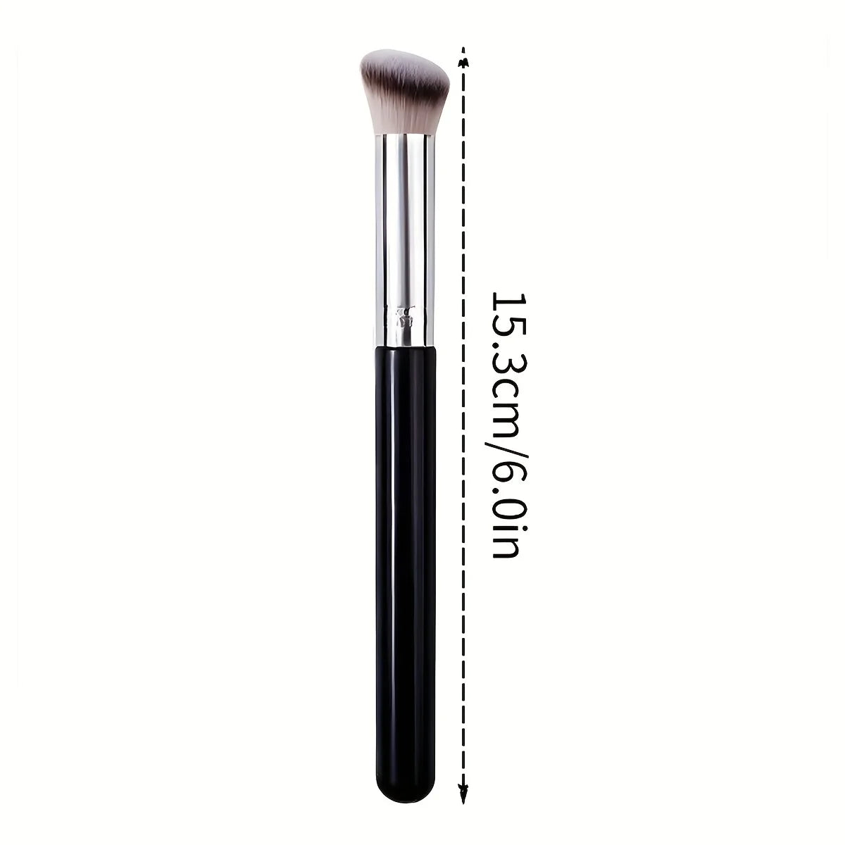 1pc Concealer Brush, Round Blush Brush, London Brush, Portable Facial Makeup Brush, Suitable for Beginners, Seamless Application Quake