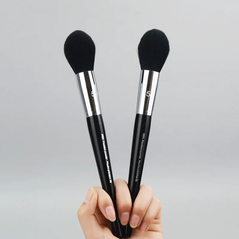 Big Size PRO Precision Powder Brush S59 Flame Shape Blush Compact Powder Makeup Brush Beauty Collection Quake