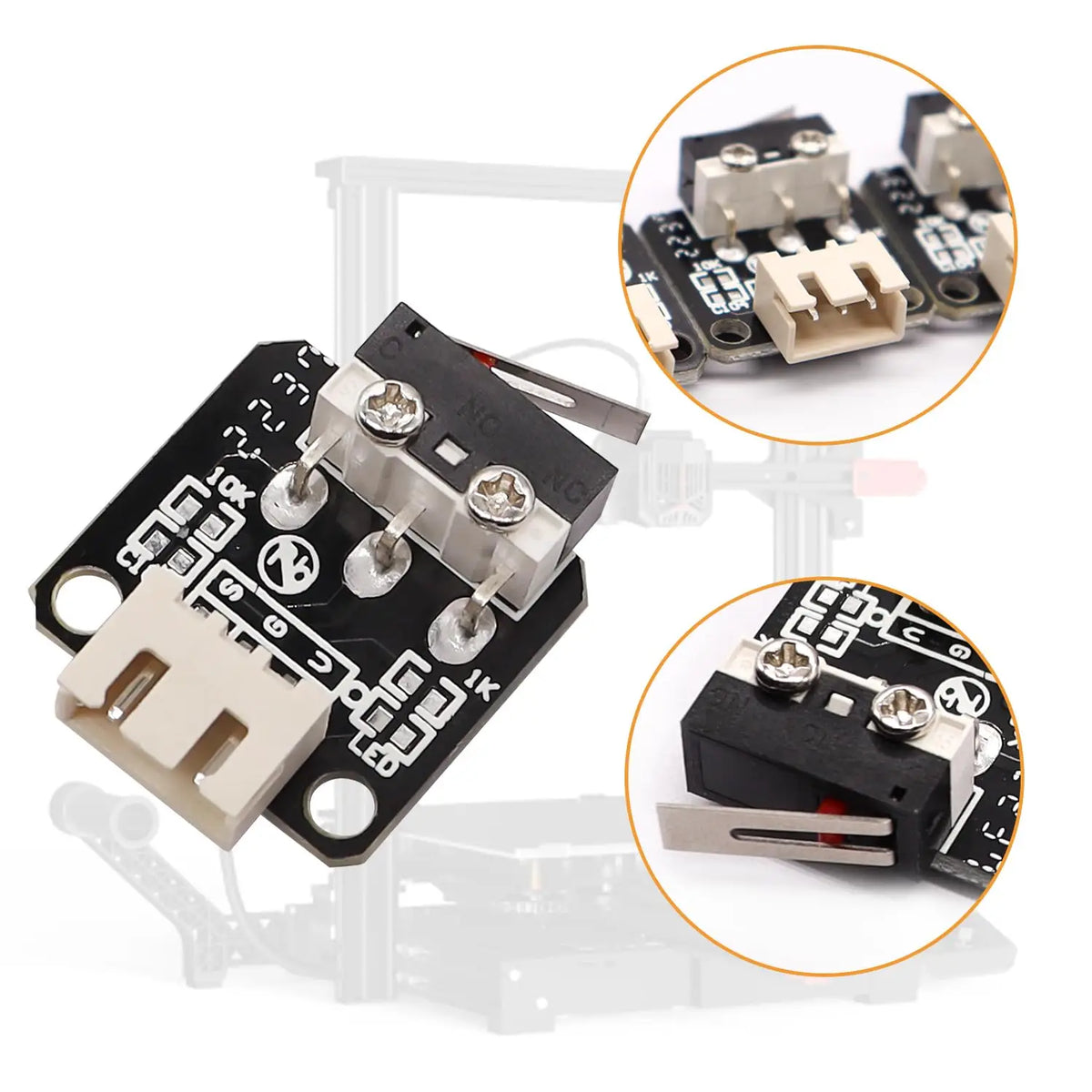 3D Printer Endstop Limit Switch，Ender 3 Limit Switch Printer Part for Ender 3 / Ender 3X / Ender 3 Pro/Ender 3 Prox CR-10 10S Quake