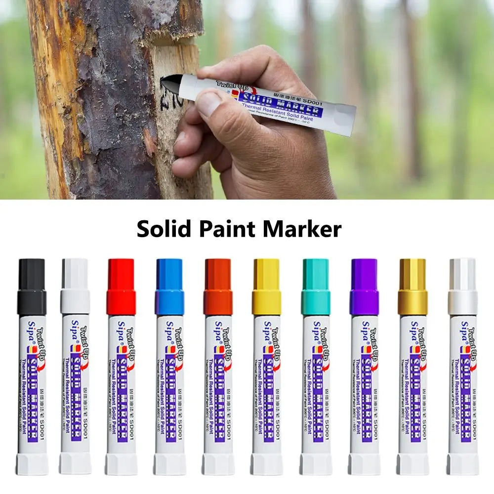 Solid Paint Pen Oil-based Ink Waterproof Solid Paint Marker High Temperature Resistant Art Painting Pen Quake