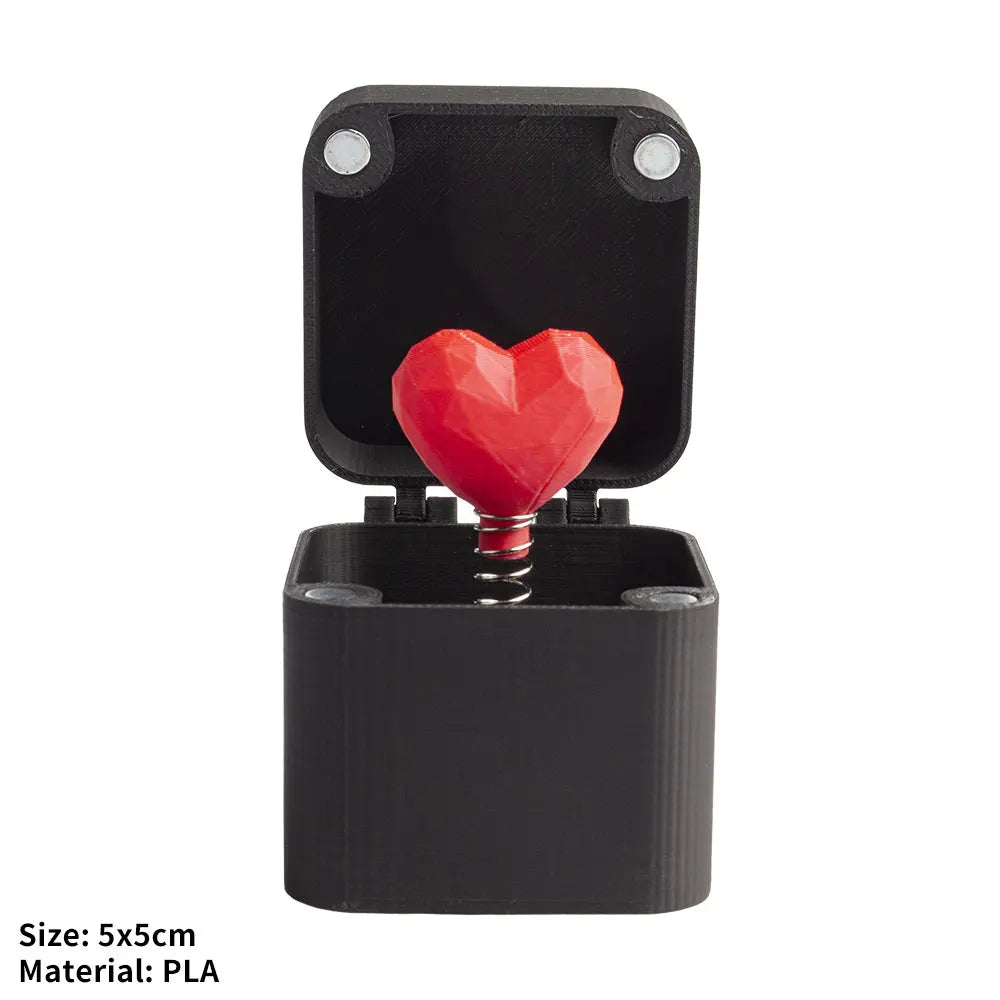 Love Rose Surprise Gift Boxs Christmas Fun Prank Gift Offices Desk Home Decor Valentine's Day Gift Decoration Toys Quake Love 5x5x5cm