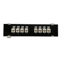 8-Port Cat6 Network Patch Panel with Wall Mount Bracket RJ45 Insert Keystone Gigabit LAN Coupler Plug Frame K1KF Quake White