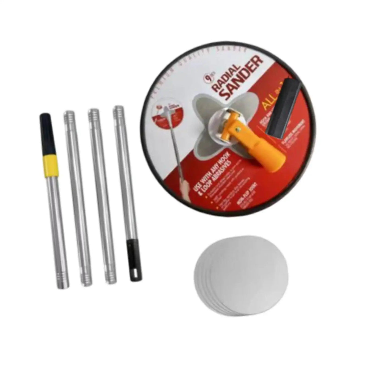 Drywall Pole Sander 360 Degree Rotatable Hand Tool Handheld Drywall Polishing Sanding Tool for Ceilings Painting Projects Quake