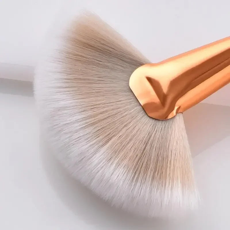 4/8pcs Makeup Brushes Set Eye Eyebrow Fan Shape Brush Long Handle Eye Concealer Professional Make Up Brushes Quake