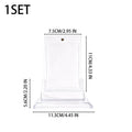 35PT Magnetic Card Holder Set Transparent Display Case for Baseball Card Trading Cards Hard Acrylic Protector Decorative Shelves Quake WHITE 3Set