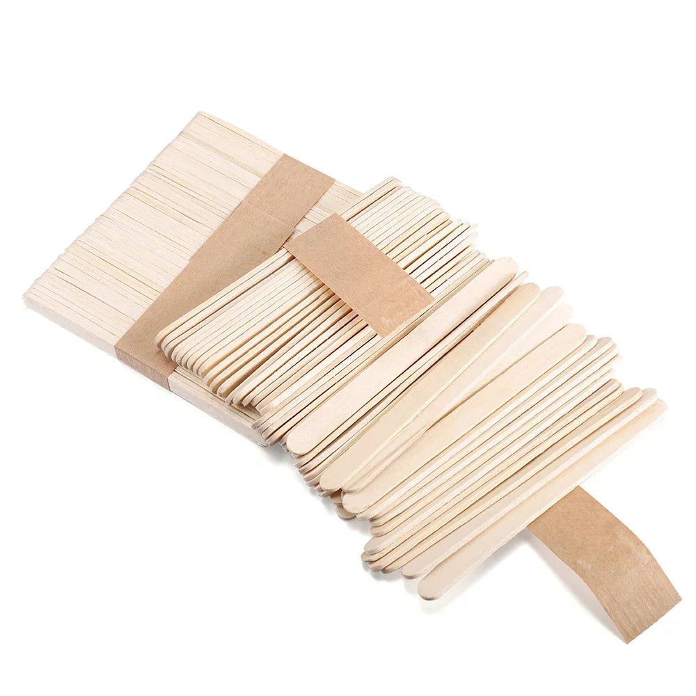 Resin Cream Stick 50/100/150Pcs Tool Epoxy Stirring Stick Popsicle Ice Handmade DIY Resin Mold Wood Ice Pop Sticks Making Tools Quake