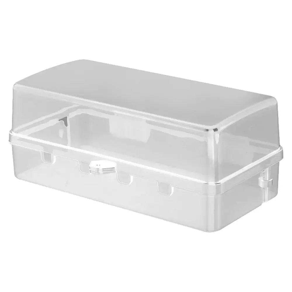 Durable Plastic Plug Box Anti-theft Waterproof Cable Management Box Protect Outlet Weatherproof Socket Protective Cover Outdoor Quake White