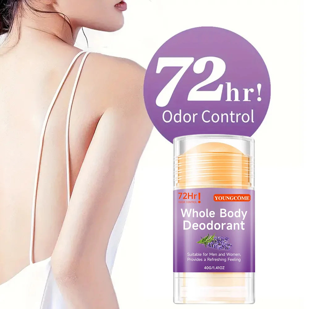 Whole Body Deodorant Stick Anti Sweating Keep Drying Lasting Fragrance Remove Armpit Odor Underarm Refresh Sticks Quake