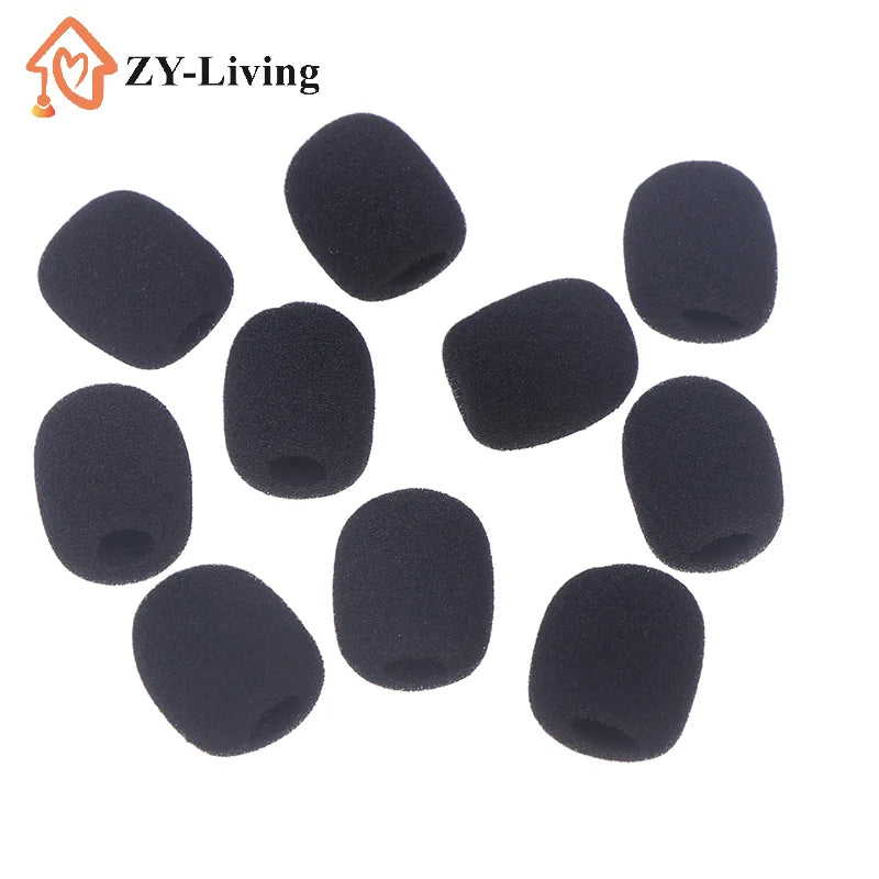 10/20PCS Black Headset Microphone Sponge For Motorcycle Intercom Helmet Bluetooth Headset Microphone Sponges Quake