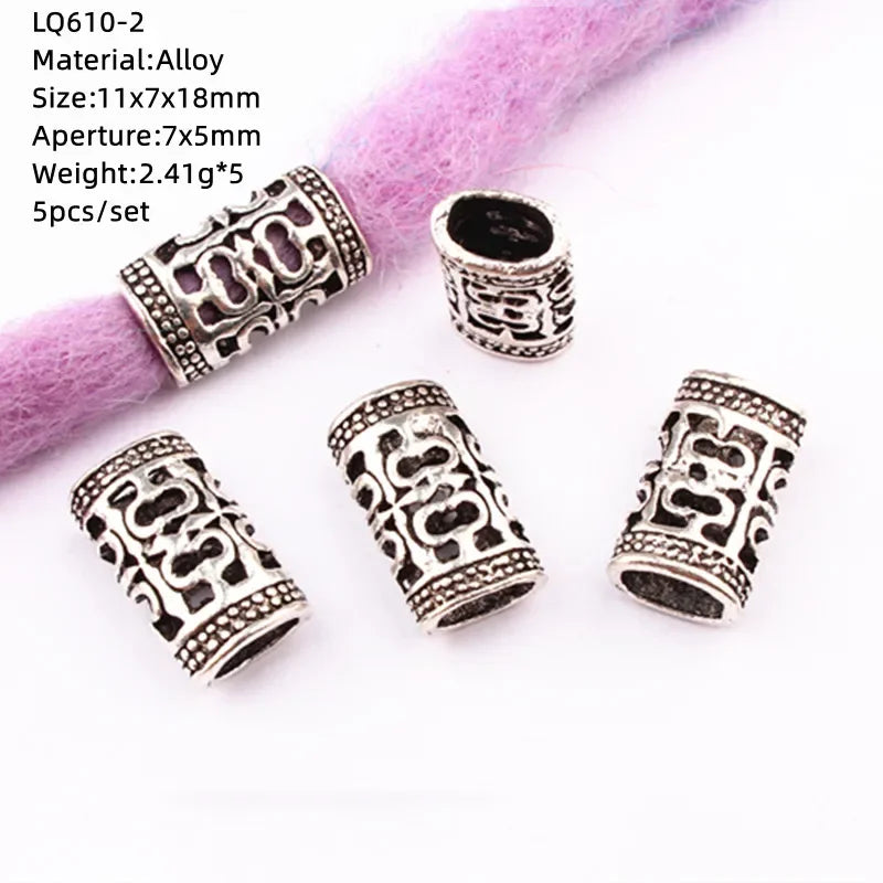 Gold Dreadlock Beads & Hair Rings – DIY Braid Accessories