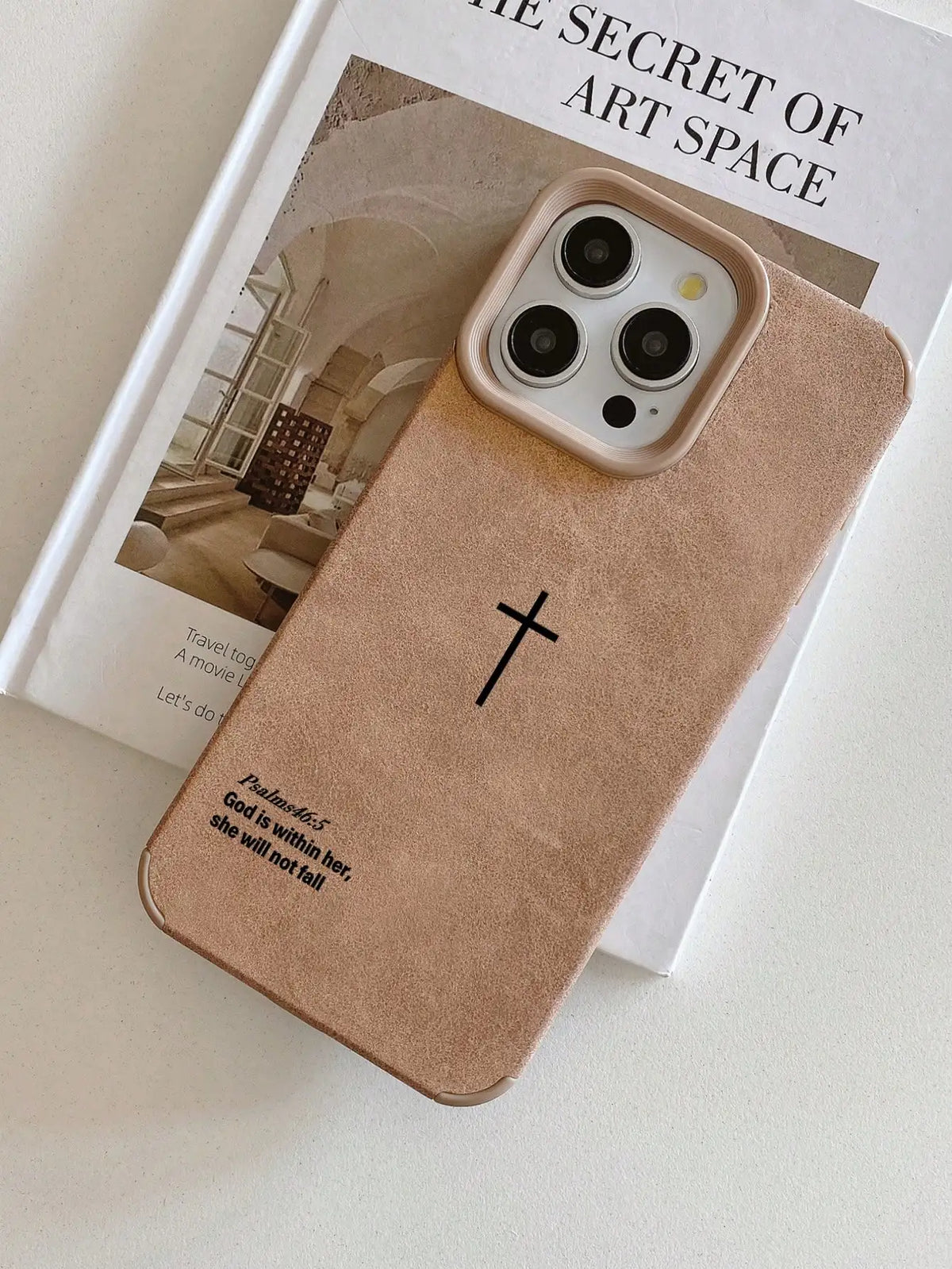 Retro Bible Verse Phone Case Minimalist Religious Style Cross Christian Cool Phone Case Christian Gift for Girlfriend/Boyfriend Quake