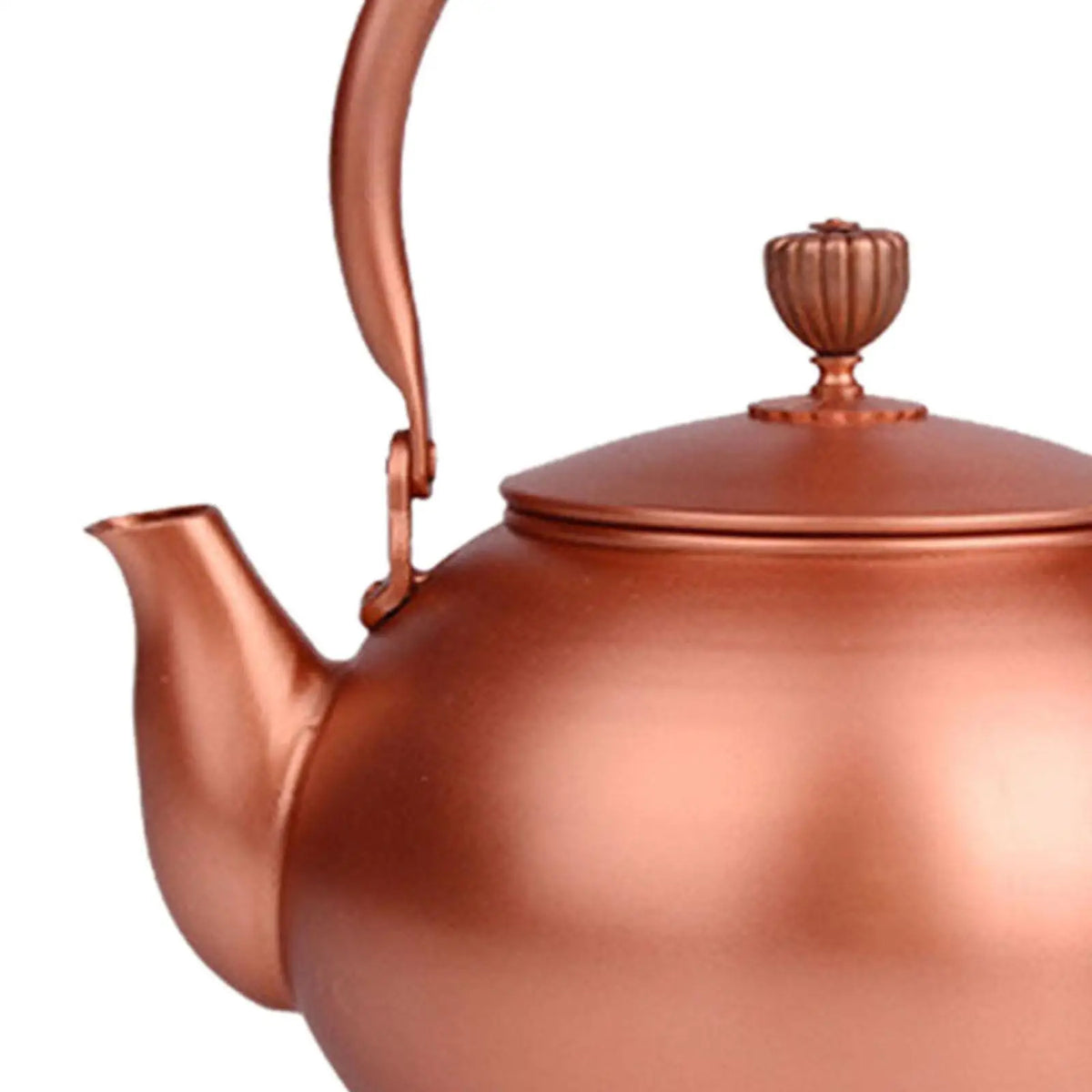 Copper Pot with Insulated Handle Stove Top Water Kettle 1.2L Quake