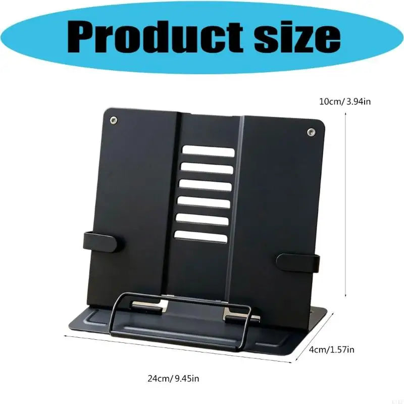 Foldable Metal Books Stand with Adjustable Reading Page Holders and Desk Support for Study, Sheet Music and Tablets K1KF Quake