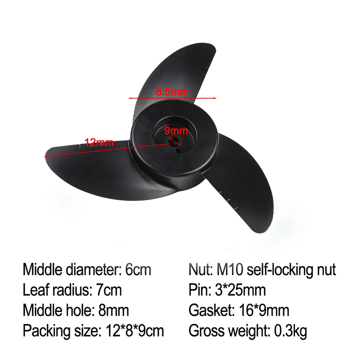 Outboard Engine Propeller Parts for Electric Trolling Motors Stable Performance and Easy Installation for Better Boating Control Quake 26lb