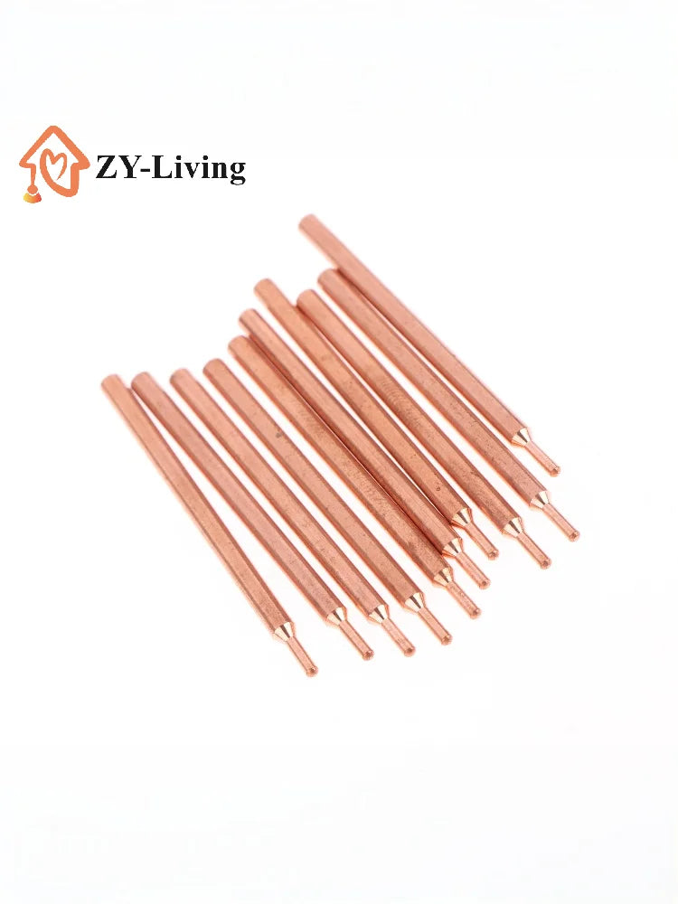 2/5/10Pcs 3MM Purple Copper Oxide Electrode Head 18650 Power Battery Double Head Spot Welding Needle Quake