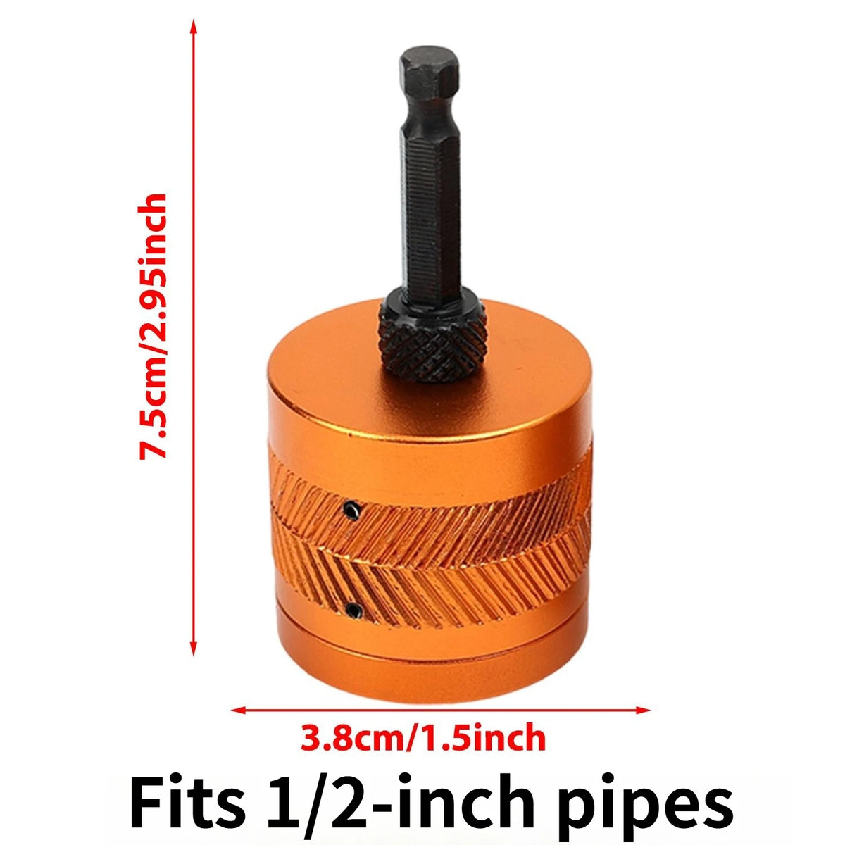 Metal Pipe Grinding Polishing Cleaner 1/4-inch Hex Shank Electric Drills Tool Copper Pipe Cleaner for Cleaning Rust Stains Paint Quake 0.5 inch China Mainland