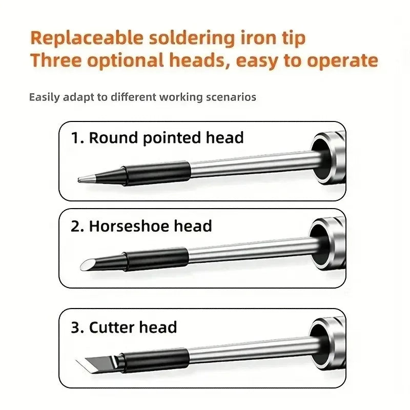 Ceramic Heating Core Soldering Iron Tip Replacement Portable Solder Welding Tip Home Industry Circuit Board Welding Accessories Quake