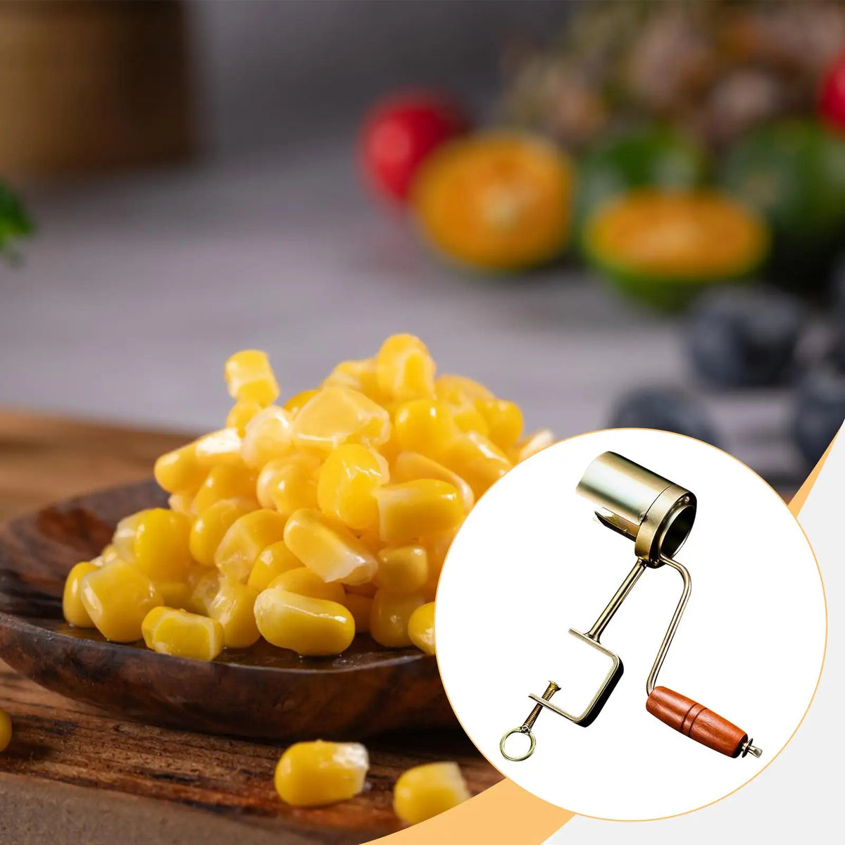 Hand Crank Corn Thresher Corn COB Stripper Tool for Restaurant Home Families Quake