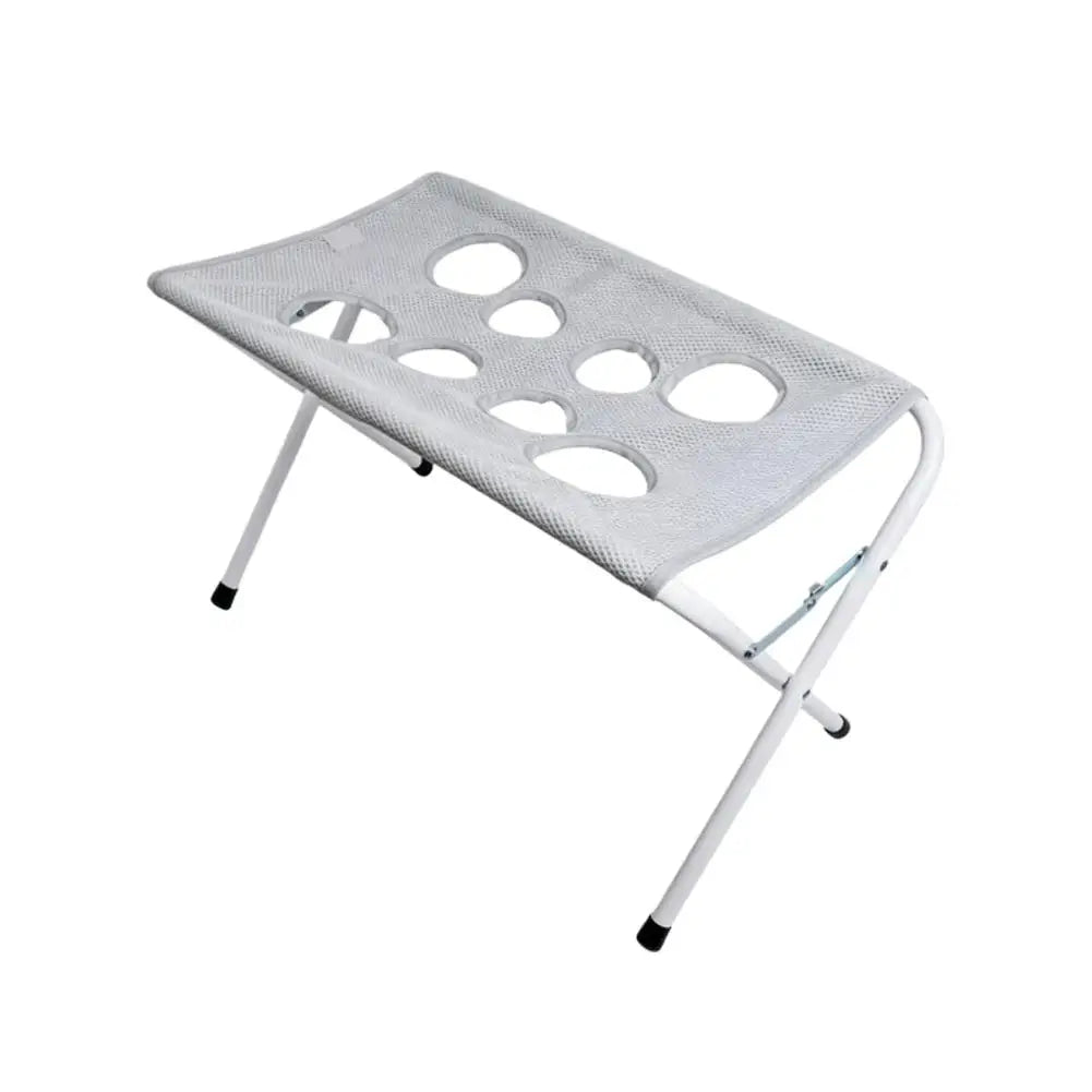 Foldable Pet Grooming Hammock Stand Portable Dog Grooming Table for Nail Trimming Ear Cleaning Small Dogs Home Pet Care Quake Gray