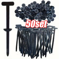 Universal Nylon Cable Tie Buckle Auto Fastener Screw Replacement Clip Car Fender Trunk Engine Guard Panel Wire Management Secure Quake 50SET